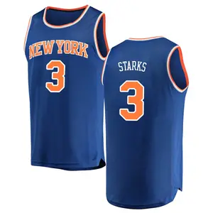 Men's John Starks New York Knicks Fast Break Blue Jersey - Icon Edition