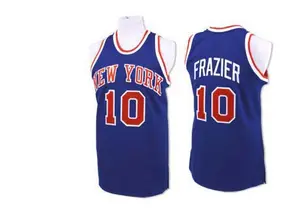 Men's Walt Frazier New York Knicks Mitchell and Ness Authentic Royal Blue Throwback Jersey